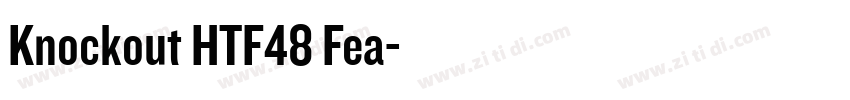 Knockout HTF48 Fea字体转换